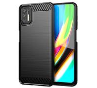 TingYR Funda para Motorola Moto G9 Plus, Resistente a los Arañazos, Fina de Silicona, Funda Interior de TPU Suave, Fundas para Motorola Moto G9 Plus Smartphone.(Negro)
