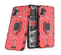 TingYR Funda para Nothing Phone 2, Soporte Giratorio de Anillo de 360 Grados, Cubierta de teléfono a Prueba de Golpes de TPU/PC, Carcasa para Nothing Phone 2.(Rojo)