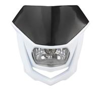 TINGYUS Faro Moto para Kawasaki para KLX150 Lámpara Halógena Faro Delantero De Motocicleta Universal Faros Delanteras(Black White)