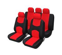 TINGYUS Fundas Asientos Coche Funda de Asiento de Coche para Vector M12 con reposacabezas Desmontables y Fundas universales de poliéster Fundas de Asiento(Red Full Set)