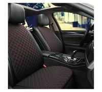 TINGYUS Fundas Asientos Coche Funda De Lino para Asiento De Coche, Cojín para MG ZS GT HS RX5 MG5 MG6, Primera, Trasera, Artículos para El Hogar Fundas de Asiento(Black Red 2 Seat)