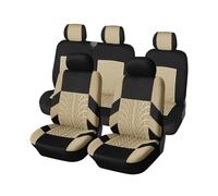 TINGYUS Fundas Asientos Coche Fundas para Asientos De Coche para Hyundai Fundas para El Interior del Coche Fundas de Asiento(Beige-9PCS)