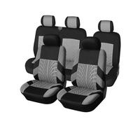 TINGYUS Fundas Asientos Coche Fundas para Asientos De Coche para Hyundai Fundas para El Interior del Coche Fundas de Asiento(Gray-9PCS)