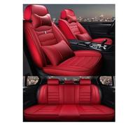 TINGYUS Fundas Asientos Coche Fundas Universales De Cobertura Total para Asientos Coche, para VW, para Polo, para Atlas, para Jetta, para Bora, para EOS Fundas de Asiento(Red 5 Seat M)