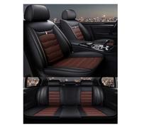 TINGYUS Fundas Asientos Coche Fundas Universales De Cobertura Total para Asientos Coche, para VW, para Polo, para Atlas, para Jetta, para Bora, para EOS Fundas de Asiento(Black Coffee 5 Seat D)