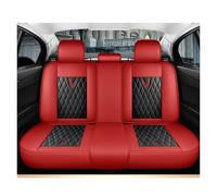 TINGYUS Fundas Asientos Coche para Chevrolet para Aveo T250 T300 para Lacetti para Onix para Cruze para Lanos para Cobalt para Captiva para Niva Fundas de Asiento(Black Red Rear)