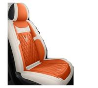 TINGYUS Fundas Asientos Coche para Chevrolet para Aveo T250 T300 para Lacetti para Onix para Cruze para Lanos para Cobalt para Captiva para Niva Fundas de Asiento(Beige Orange Front)