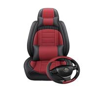TINGYUS Fundas Asientos Coche para GLA para CLA para CLS para GLC para GLE para GLK para GLS Universal para Asiento De Coche 5 Plazas con Cobertura Total Fundas de Asiento(Red Black 5 Seat G)