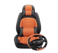 TINGYUS Fundas Asientos Coche para GLA para CLA para CLS para GLC para GLE para GLK para GLS Universal para Asiento De Coche 5 Plazas con Cobertura Total Fundas de Asiento(Blue Orange 5 Seat M)