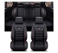 TINGYUS Fundas Asientos Coche para Hyundai para Tucson para Santa FE I30 I40 para Veloster para Genesis para Venue para Terracan para Ioniq para Accent Fundas de Asiento(Black Red 5 Seat D)