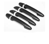 TINGYUS Manija Puerta Exterior Coche Embellecedor Decorativo para Manija Puerta Coche, Fibra Carbono, Cromado, para Mazda CX-5 CX5 CX 5 2012-2022(Carbon no Button)