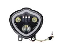 TINGYUS Moto Faro Delantero Para Kawasaki Para Vulcan 650S EN650 2015 2016 2017 2018 2019 2021 Faro LED Para Motocicleta DRL Negro 1 Pieza Faros Motocicleta