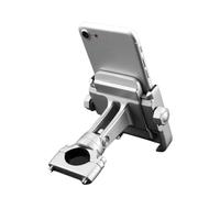 TINGYUS Soporte Navegador Moto para para R1200GS para ADV para TMAX530 2017 2018 Soporte Giratorio De Montaje Navegación para Teléfono Móvil Motocicleta Porta Movil(Plata)