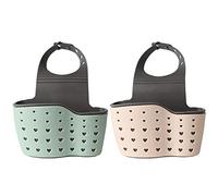 tingz Canasta para Colgar 2Pcs de Esponja de jabón,Estante de Almacenamiento para Fregadero,para terminar y escurrir Las esponjas de Cocina, estropajos,cepillos de jabón,Accesorios para Lavar Platos