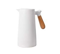 Tingzhou Revestimiento de Vidrio de 1L, Frasco de VacíO, Jarra de Agua Caliente Aislada de Oficina Hogar, Olla de Agua Caliente una Prueba de Fugas para Café, Té TéRmico,