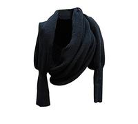 TININNA Mangas largas de Las Mujeres de la Bufanda Multifuncional Invierno Bufandas Mujeres Moda Bufanda Negro