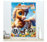 Tinker Ponys - Magische Momente, Gypsy Vanner für Mädchen (hochwertiger Premium Wandkalender 2026 DIN A2 hoch), Kunstdruck in Hochglanz: Magische Tinker-Momente mit niedlichen Ponys für kleine Mädchen