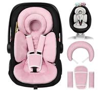 Tinlyfinly Inserto de asiento de automóvil infantil con cojín adicional para bebés prematuros a niños pequeños, inserto reversible para asiento de coche recién nacido para apoyo corporal de la cabeza
