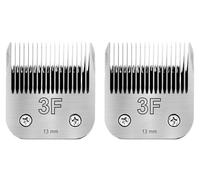 TINMAGI 3F Cuchillas Desmontables para Perros, Cuchilla de Recambio Cerámica para Peluquería Canina, Tamaño 1/2" (13 mm) Longitud de Corte, Compatible con la Serie A5, 2 Piezas