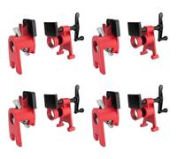 TINMAGI 4 Piezas Abrazadera de Tubo para Carpintería, 3/4 '' Juego de Abrazaderas de Metal de Madera, Juego de Tornillos de Liberación Rápida, Tornillo de Banco Carpintero para Manguera, Cable