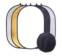 TINMAGI 5 en 1 Reflector de Luz para Fotografía, 100x150cm Reflector Fotográfico, Difusor Ovalado Portátil Plegable con Bolsa de Transporte, para Retrato Estudio Fotográfico e Iluminación Exterior