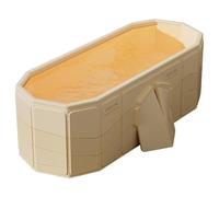 TINMAGI Bañera Grande Doble Plegable 1.5M - Bañera Portátil Adulto, Banheira De Gelo, Sin Instalación, Para Spa En Casa/Parejas, (150×55×50cm)