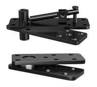 TINMAGI Bisagra Pivotante para Puerta Oculta Giratoria de 360, Bisagras Abatibles Acero Inoxidable 280 kg de Capacidad de Carga, para Pesada Puertas Secretas Invisibles, Librerías