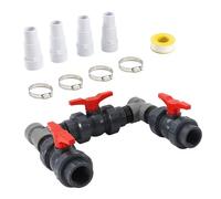 TINMAGI Conjunto de Bypass para Piscina Bomba de Calor, Juego de Desvío para Piscina 32/38mm, Juego de Derivación para Bombas de Calor, Control del Suministro de Agua