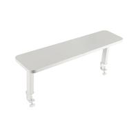 TINMAGI Estantería de Escritorio Premium con Abrazadera - Soporte Rialzado para Monitor, Almacenamiento Extra, Blanco Duradero 60x20cm