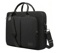 TINMAGI Funda Portatil, Maletin Portatil 15,6-16 Pulgadas, 360° Protectora Laptop Bandolera con Asa y Correa, Bolso para Ordenador Impermeable, Compatible con Macbook Pro 16 M4 M3 M2 M1, Negro