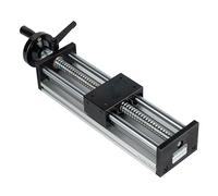 TINMAGI Mesa Deslizante Lineal, Tabla Deslizante Manual Carrera de 200 mm, Plataforma de Guía Precisa con Doble Eje Óptico Volante, Tornillo de Bola, para Automatización No Estándar Fresadora CNC