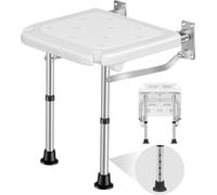 TINMAGI Silla Ducha, Silla de Ducha, Asiento de Ducha Plegable con Patas Antideslizantes, Asiento de Baño Regulable en Altura, hasta 180 KG, para Personas Mayores, Embarazadas, Discapacitados