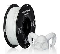 TINMORRY fibra de vidrio filamento PETG 1,75mm, Filamento de impresión 3D PETG-GF de alta resistencia al impacto, Compatible con la impresora 3D FDM de Bambu Lab,1 KG 1 Bobina, Blanco esmerilado