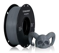 TINMORRY fibra de vidrio filamento PETG 1,75mm, Filamento de impresión 3D PETG-GF de alta resistencia al impacto, Compatible con la impresora 3D FDM de Bambu Lab, 1 KG 1 Bobina, Gris escarchado