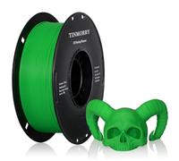 TINMORRY fibra de vidrio filamento PETG 1,75mm, Filamento de impresión 3D PETG-GF de alta resistencia al impacto, Compatible con la impresora 3D FDM de Bambu Lab, 1 KG 1 Bobina, Verde esmerilado