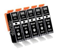 Tinnee 5X Cartuchos 580XXL Compatible con Canon PGI-580XXL Canon 580XXL para Pixma TR7500 TR7550 TR8500 TR8550 TS6100 TS6150 TS6151 TS6200 TS6250 TS6251 TS6350 TS6351 TS705 TS9540 TS9550