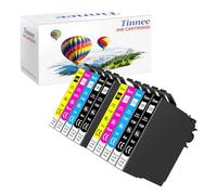Tinnee T1295 Cartuchos de Tinta Compatibles para T1291 T1292 T1293 T1294 para Stylus SX235W SX420W SX435W SX445W WF3520 Stylus Office BX305FW (4 Negro 2 Cian 2 Magenta 2 Amarillo)
