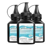 TINNYTT Polvo de Recarga de tóner, Recarga de tóner láser para Brother TN2325 TN2425 TN2225 TN2250, tóner de Impresora Compatible LT201 LT2441 LT2641 LT2822 LT2200 LT2451.,Black-pcs3