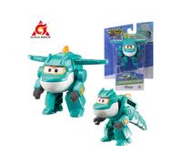 (Tino) Super Wings S5 2" Mini figuras de acción de avión Transform-a-Bots de deformación transformable