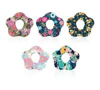 Tinoaly 10 Parches Adhesivos para Dexcom G7, Adhesivos de Tela No Tejida con Forma de Flor y Orificio Sensor Parches Impermeables y Transpirables para el Sensor Dexcom G7