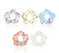 Tinoaly 10uds Parches Adhesivos para Dexcom G7, Cubiertas Impermeables Sensor Parche Transpirable CGM con Agujero Pegatinas Florales Dispositivo de Monitor para Dexcom Accesorios (5 Estilos)