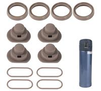 Tinoaly 12 Uds Repuesto para Zojirushi Taza Acero Inoxidable, Anillo Sellado Silicona Tapa Tapón Piezas Prueba Fugas Accesorios Botellas Agua para 16oz y 12oz Compatible con la Serie SM-K Libre BPA