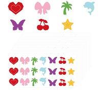 Tinoaly 315uds Pegatinas Bronceadoras, 7 Estilos Autoadhesivas para Tomar el Sol Cama Bronceadora con Forma de Corazón Delfín Mariposa Calcomanías Corporales para Fiestas en la Playa en Verano