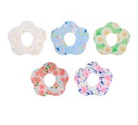 Tinoaly 40 Uds Parches Adhesivos para Dexcom G7, Transpirables Impermeables de Tela No Tejida con Orificio para Sensor y Diseño de Flor Compatibles con Dexcom G7