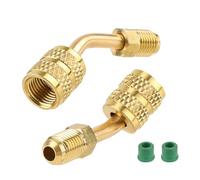 Tinoaly Adaptador R410a para Sistemas Mini Split, Hembra 5/16" Macho 1/4" Cónico con Casquillo para Aire Acondicionado Refrigeración & Servicio HVAC