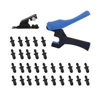 Tinoaly Herramienta Perforación Agujeros Riego por Goteo, Perforadora Agujeros de Riego por Goteo y Cortatubos con 30 Tapones para Jardinería Agricultura