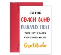 Tinoaly Tarjeta de Agradecimiento para Entrenadores, Regalo de Cumpleaños Jubilación Entrenadores Baloncesto Divertida Tarjeta Agradecimiento para Entrenadore Tanto Hombres Como Mujeres