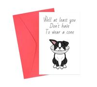 Tinoaly Tarjeta Para Recuperarse, Tarjeta Recuperación Una Cirugía Sobre Al Menos No Tienes Que Usar Cono Tarjetas Recuperarse Después Cirugía Tarjeta Regalo Sentirse Mejor Hombres Mujeres(Bulldog)