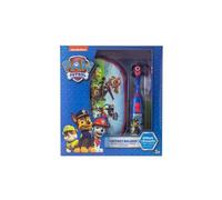 TINOKOU Estuche Holiday Licencia La Pat'Patrol compuesto por un neceser de aseo, un cepillo de dientes eléctrico con cepillo giratorio de repuesto y pilas AAA incluidas