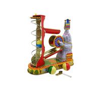 Tinplate Toy Unique Elephant on Tin Acrobatics Vintage Wind Up Toy for Home Decoration and Collection